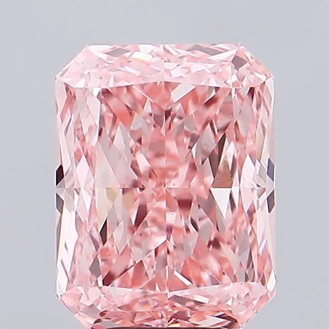 5.60ct Radiant Lab Grown Diamond (Colour Fancy Vivid Pink, Clarity VS1, IGI Certified)