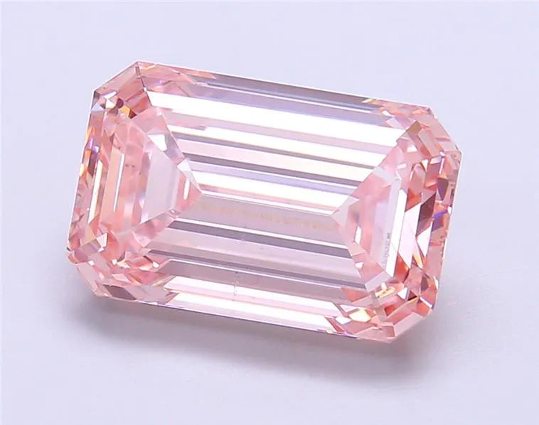 5.62ct Emerald Lab Grown Diamond (Colour Fancy Intense Pink, Clarity VS2, IGI Certified)