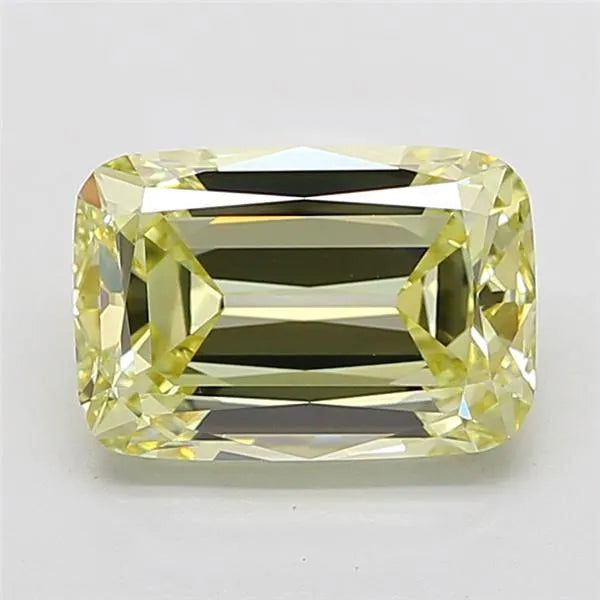 5.63ct Cushion brilliant Lab Grown Diamond (Colour Fancy Light Yellow, Clarity VVS2, IGI Certified)