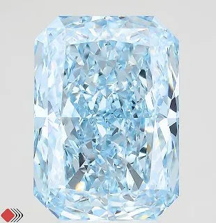 5.75ct Radiant Lab Grown Diamond (Colour Fancy Vivid Blue, Clarity VS2, IGI Certified)