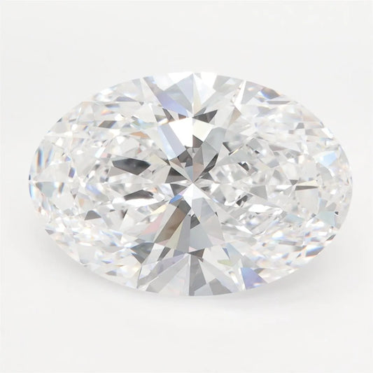 5.76ct Oval Lab Grown Diamond (Colour D, Clarity VVS1, GIA Certified)