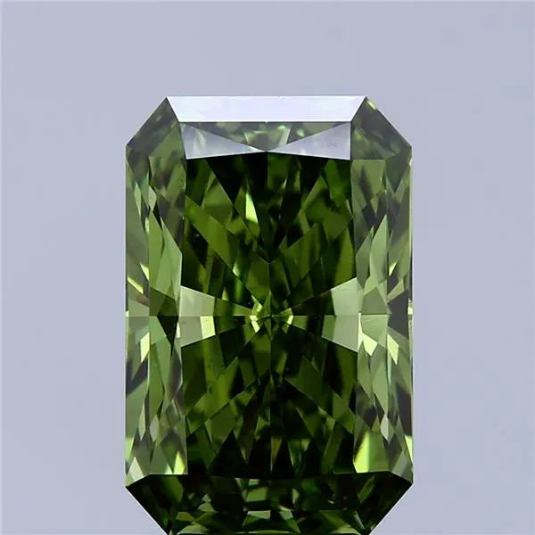 5.87ct Radiant Lab Grown Diamond (Colour Fancy Vivid Green, Clarity VS1, IGI Certified)