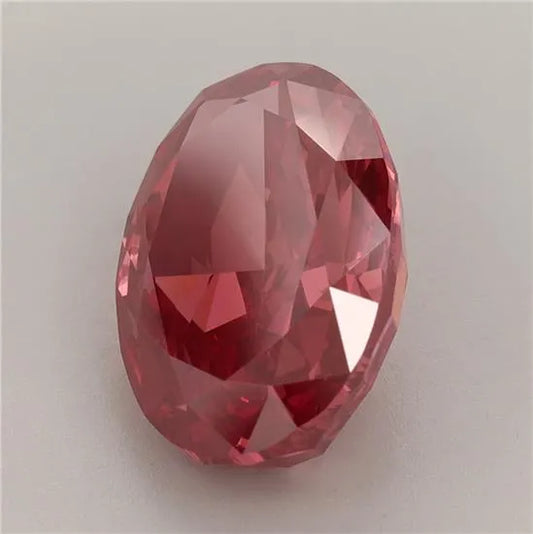 5.99ct Oval Lab Grown Diamond (Colour Fancy Vivid Red, Clarity VS1, IGI Certified)