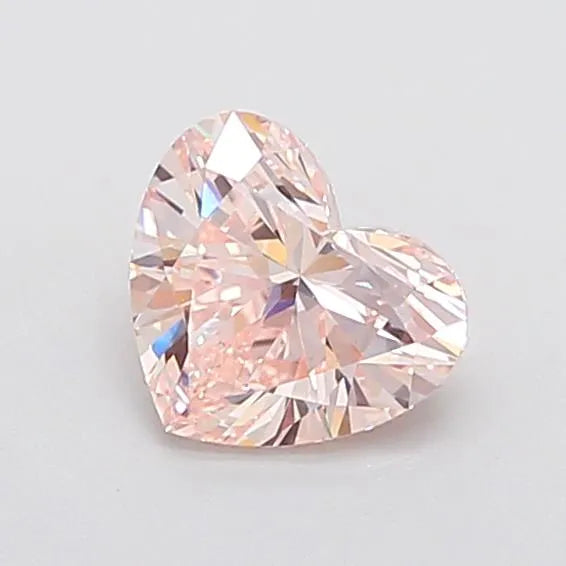 1.41ct Heart Lab Grown Diamond (Colour Fancy Pink, Clarity VS1, IGI Certified)