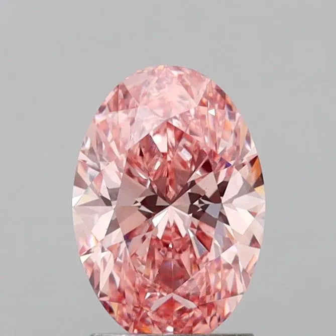 1.99ct Oval Lab Grown Diamond (Colour Fancy Vivid Pink, Clarity VS2, IGI Certified)