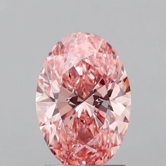 1.99ct Oval Lab Grown Diamond (Colour Fancy Vivid Pink, Clarity VS2, IGI Certified)
