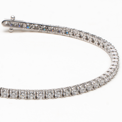 14K Gold 4-Prong Lab-Created Tennis Bracelet (5 CTW D-F VVS2)