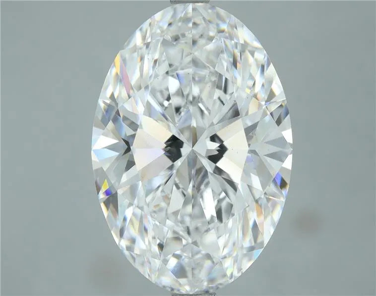 6.00ct Oval Lab Grown Diamond (Colour D, Clarity VS2, Cut EX, IGI Certified)