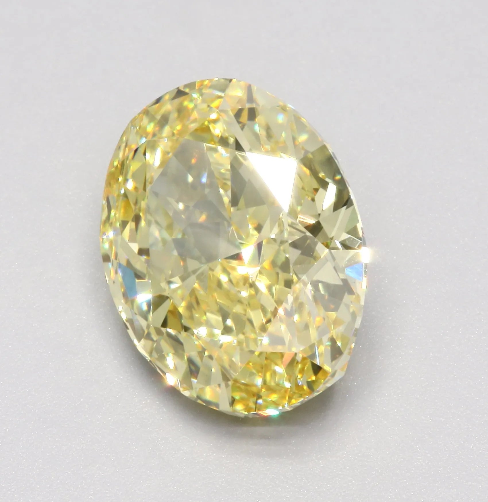 6.00ct Oval Lab Grown Diamond (Colour Fancy Intense Yellow, Clarity VS2, IGI Certified)