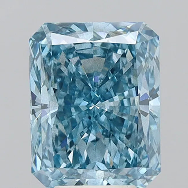 6.00ct Radiant Lab Grown Diamond (Colour Fancy Vivid Blue, Clarity SI1, IGI Certified)