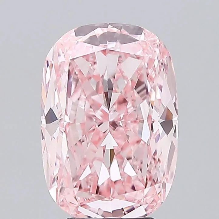 6.01ct Cushion modified Lab Grown Diamond (Colour Fancy Vivid Pink, Clarity VVS2, IGI Certified)
