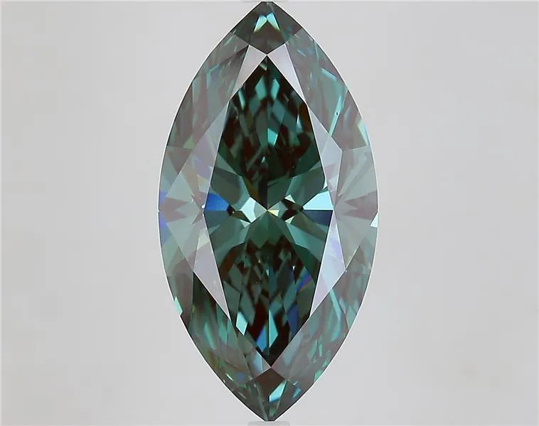 6.01ct Marquise Lab Grown Diamond (Colour Fancy Deep Green, Clarity VS1, IGI Certified)