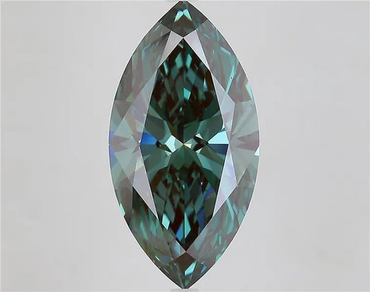 6.01ct Marquise Lab Grown Diamond (Colour Fancy Deep Green, Clarity VS1, IGI Certified)
