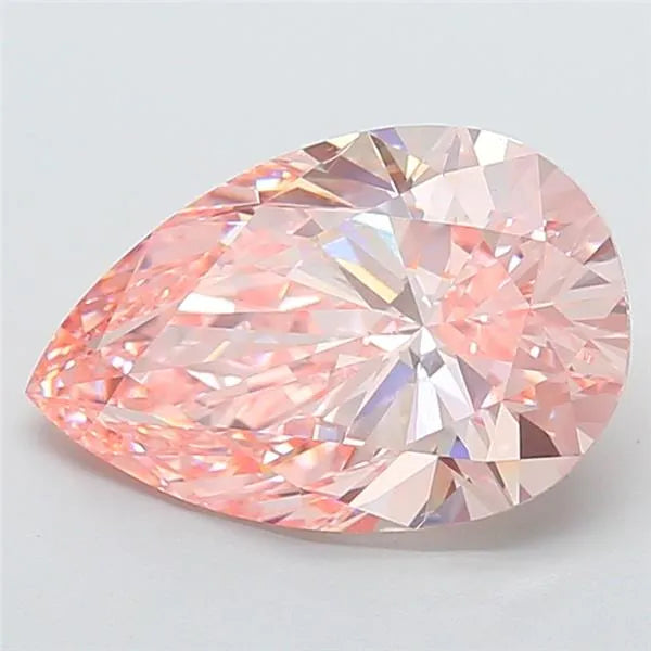 6.01ct Pear Lab Grown Diamond (Colour Fancy Intense Pink, Clarity VVS2, IGI Certified)