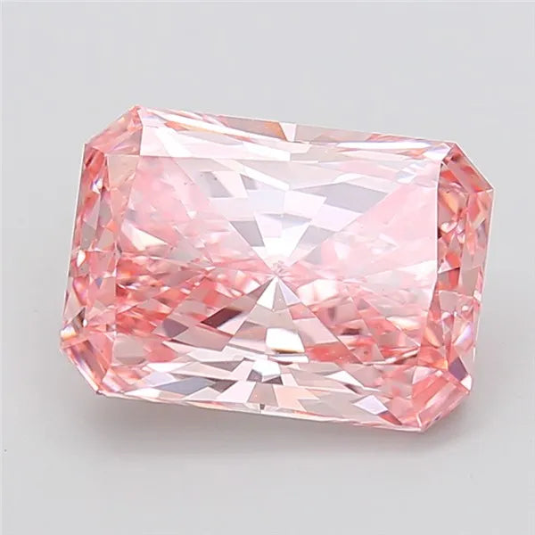 6.01ct Radiant Lab Grown Diamond (Colour Fancy Vivid Pink, Clarity VS1, IGI Certified)
