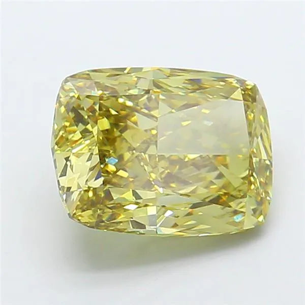 6.02ct Cushion modified Lab Grown Diamond (Colour Fancy Intense Yellow, Clarity VVS2, IGI Certified)