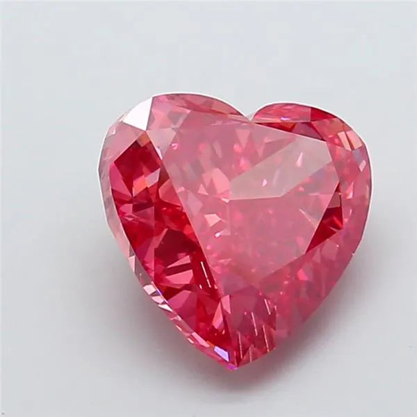 6.02ct Heart Lab Grown Diamond (Colour Fancy Vivid Pink, Clarity VS1, IGI Certified)