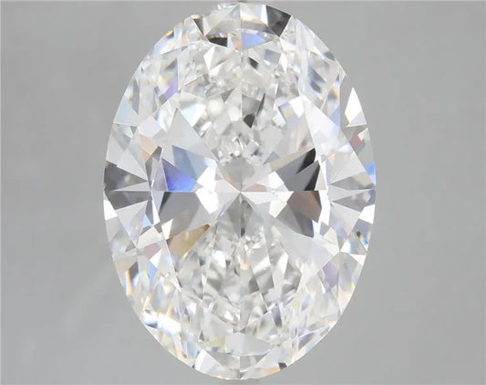 6.02ct Oval Lab Grown Diamond (Colour D, Clarity VVS2, IGI Certified)
