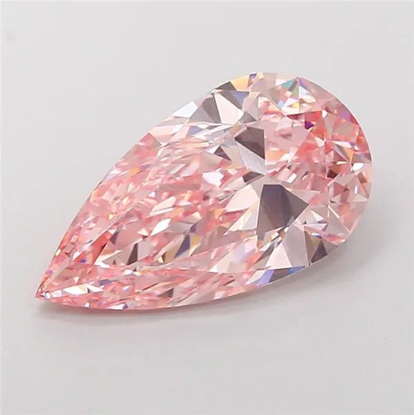 6.02ct Pear Lab Grown Diamond (Colour Fancy Intense Pink, Clarity VS1, IGI Certified)
