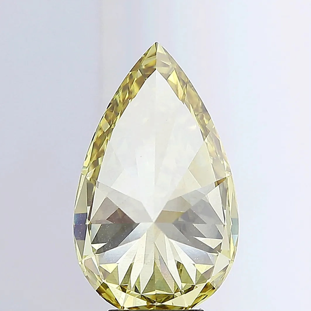 6.02ct Pear Lab Grown Diamond (Colour Fancy Intense Yellow, Clarity SI2, IGI Certified)
