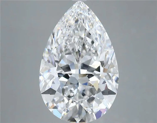 6.02ct Pear Natural Diamond (Colour D, Clarity FL, GIA Certified)