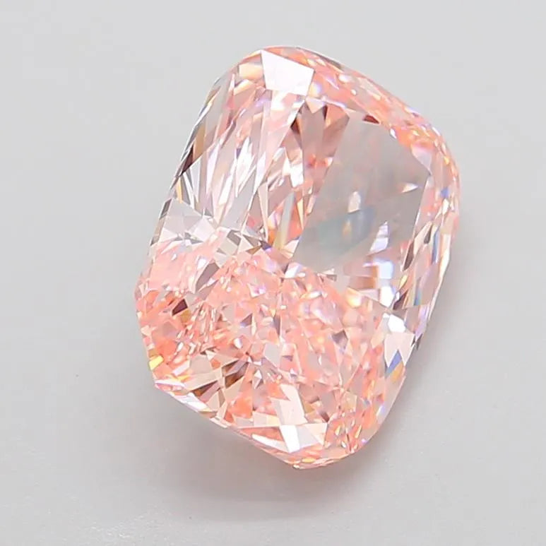 6.03ct Cushion modified Lab Grown Diamond (Colour Fancy Vivid Pink, Clarity VVS2, IGI Certified)