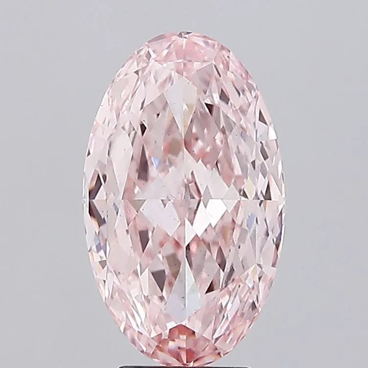 6.03ct Oval Lab Grown Diamond (Colour Fancy Intense Pink, Clarity VS1, IGI Certified)