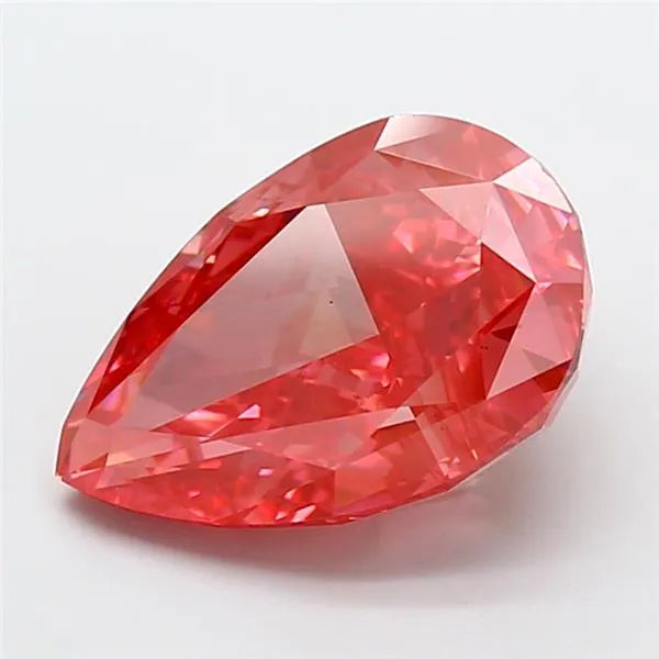 6.03ct Pear Lab Grown Diamond (Colour Fancy Vivid Red, Clarity VS1, IGI Certified)