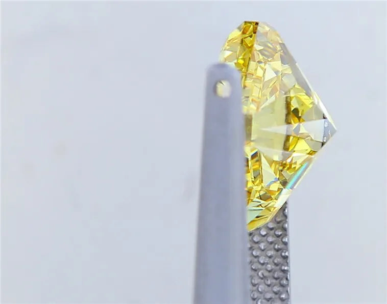 6.03ct Square radiant Lab Grown Diamond (Colour Fancy Intense Yellow, Clarity VS2, IGI Certified)