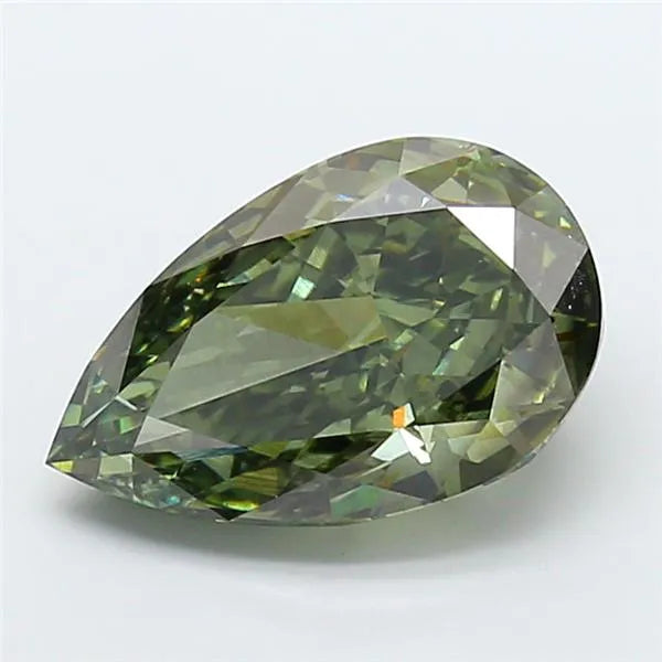 6.04ct Pear Lab Grown Diamond (Colour Fancy Vivid Green, Clarity VS1, IGI Certified)