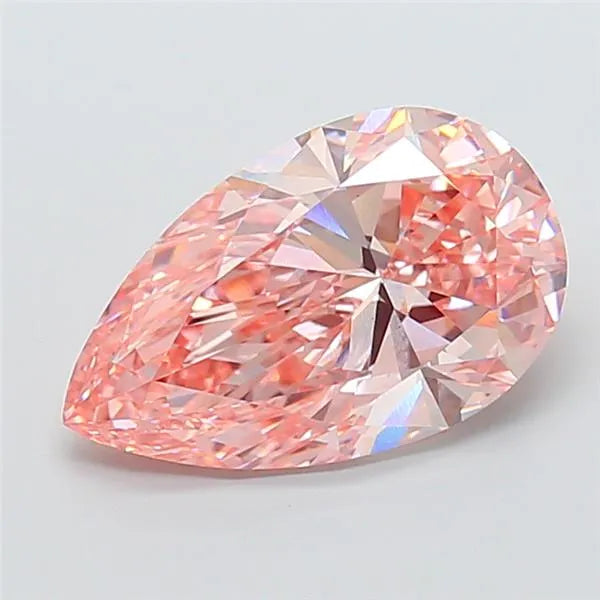 6.04ct Pear Lab Grown Diamond (Colour Fancy Vivid Pink, Clarity VS1, IGI Certified)
