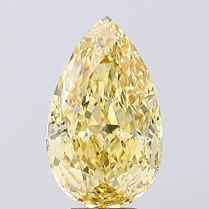 6.04ct Pear Lab Grown Diamond (Colour Fancy Vivid Yellow, Clarity VS1, IGI Certified)