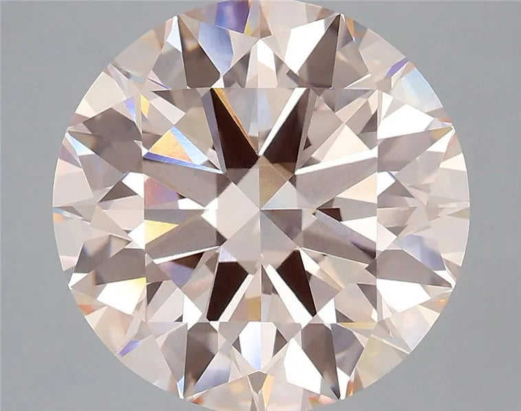6.05ct Round Lab Grown Diamond (Colour Fancy Light Pink, Clarity VVS2, Cut ID, IGI Certified)