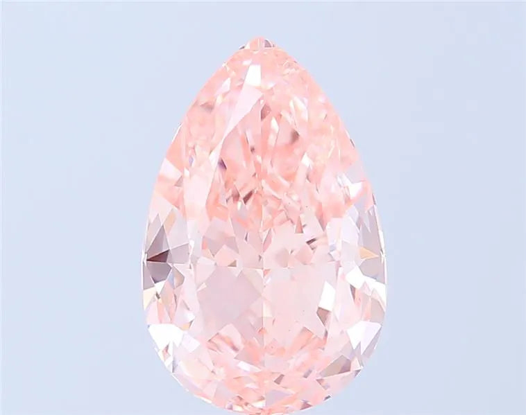 6.06ct Pear Lab Grown Diamond (Colour Fancy Vivid Pink, Clarity VVS2, IGI Certified)
