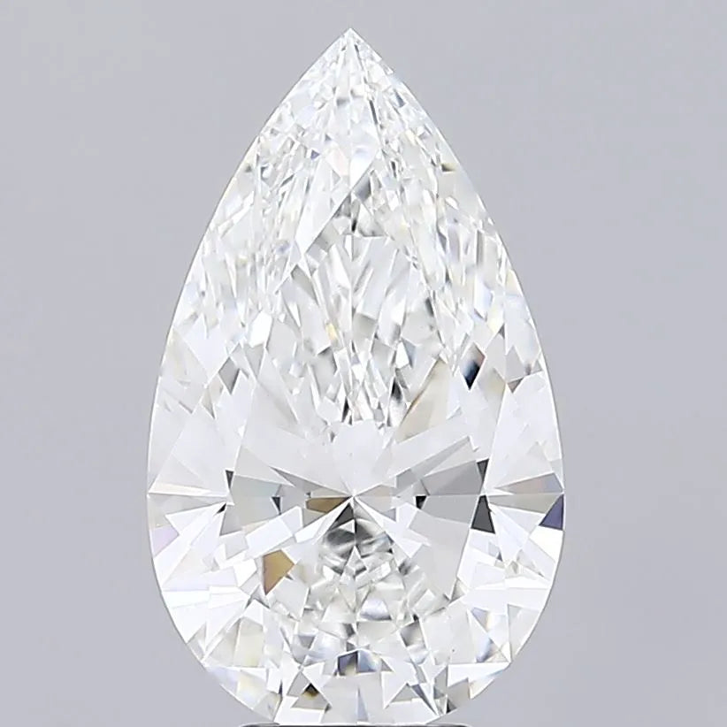 6.07ct Pear Lab Grown Diamond (Colour F, Clarity VVS2, IGI Certified)