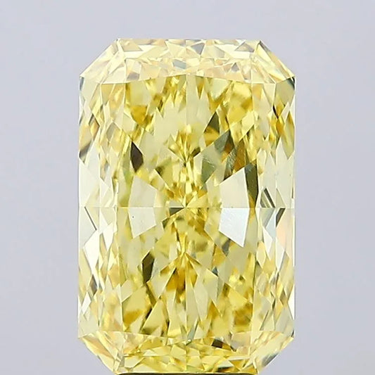 6.07ct Radiant Lab Grown Diamond (Colour Fancy Vivid Yellow, Clarity VVS2, IGI Certified)