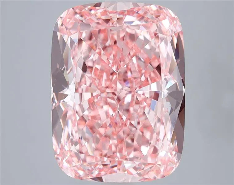 6.08ct Cushion modified Lab Grown Diamond (Colour Fancy Vivid Pink, Clarity VS1, IGI Certified)