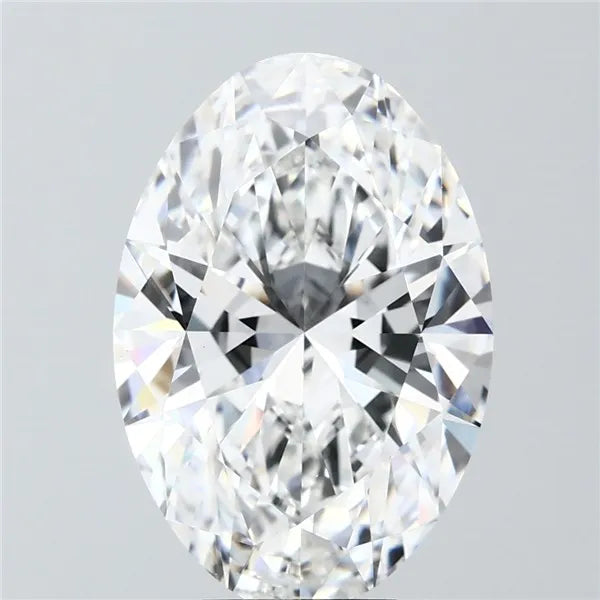 6.08ct Oval Lab Grown Diamond (Colour D, Clarity VVS2, IGI Certified)