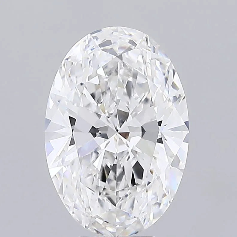 6.09ct Oval Lab Grown Diamond (Colour E, Clarity VVS2, IGI Certified)