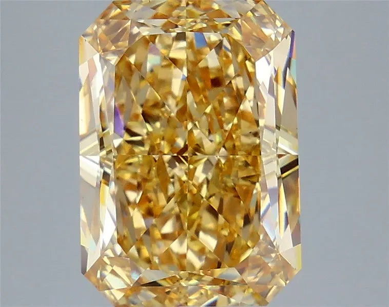 6.09ct Radiant Lab Grown Diamond (Colour Fancy Vivid Yellow, Clarity VS2, IGI Certified)