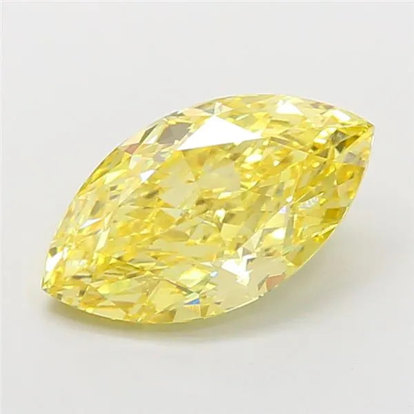 6.10ct Marquise Lab Grown Diamond (Colour Fancy Intense Yellow, Clarity VVS2, IGI Certified)
