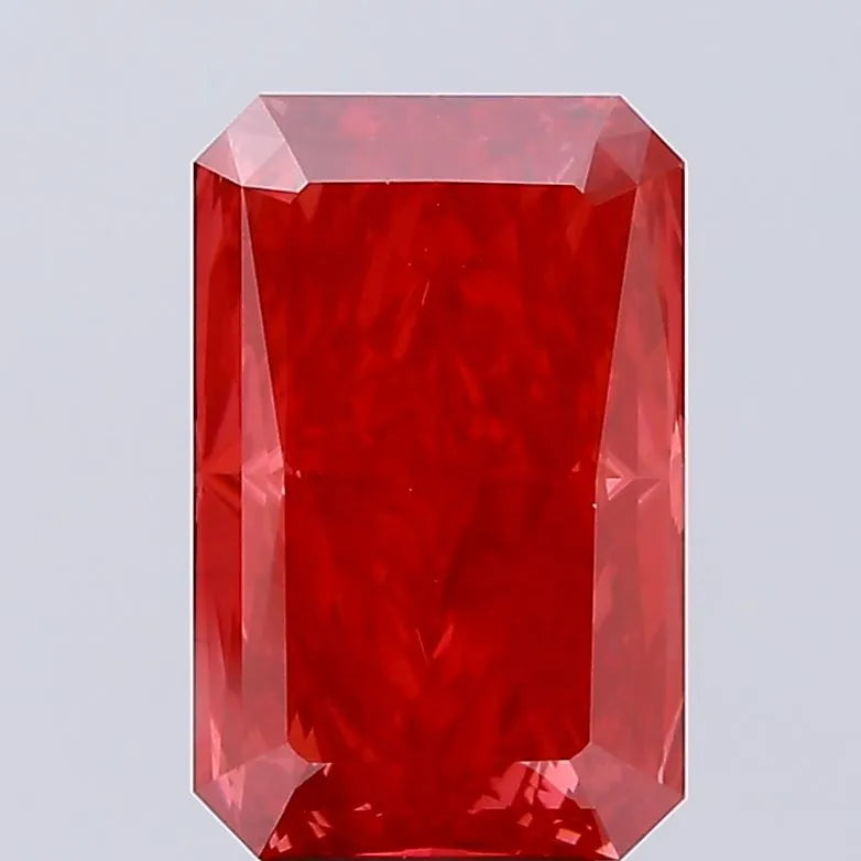6.10ct Radiant Lab Grown Diamond (Colour Fancy Vivid Red, Clarity VVS2, IGI Certified)
