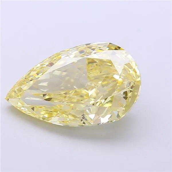 6.13ct Pear Lab Grown Diamond (Colour Fancy Yellow, Clarity VVS2, IGI Certified)