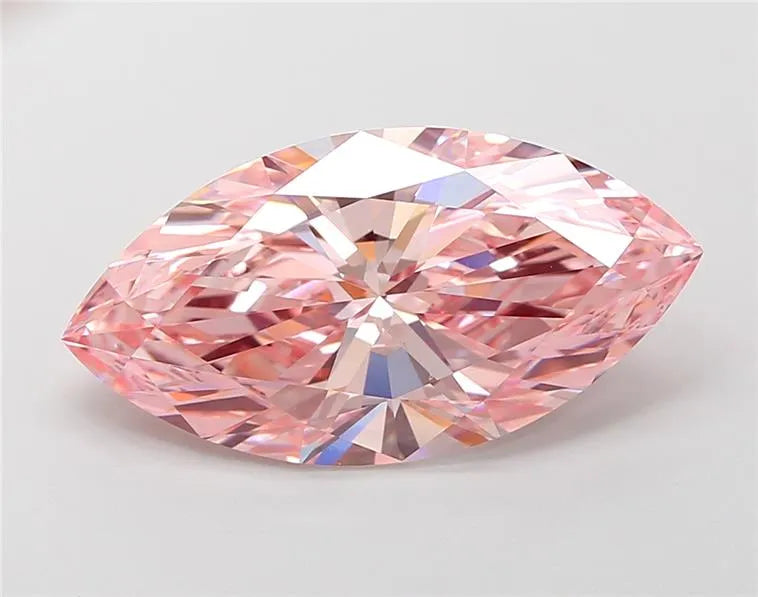 6.14ct Marquise Lab Grown Diamond (Colour Fancy Vivid Pink, Clarity VVS2, IGI Certified)