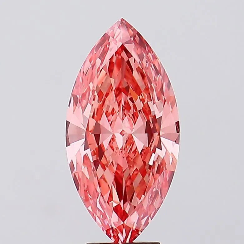 6.21ct Marquise Lab Grown Diamond (Colour Fancy Vivid Pink, Clarity VVS2, IGI Certified)