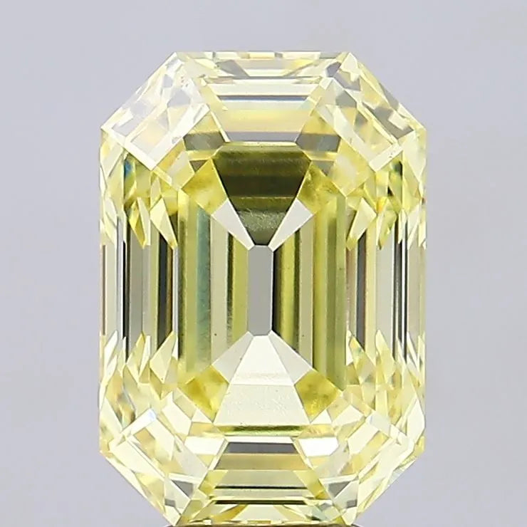 6.23ct Emerald Lab Grown Diamond (Colour Fancy Intense Yellow, Clarity VS1, IGI Certified)