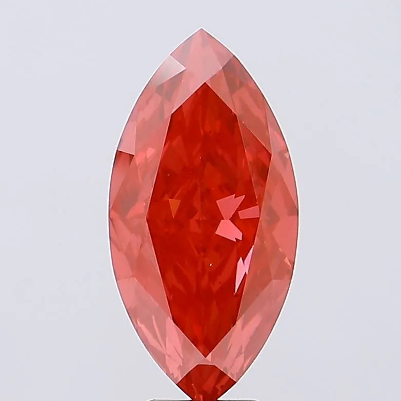6.23ct Marquise Lab Grown Diamond (Colour Fancy Vivid Red, Clarity VS1, IGI Certified)