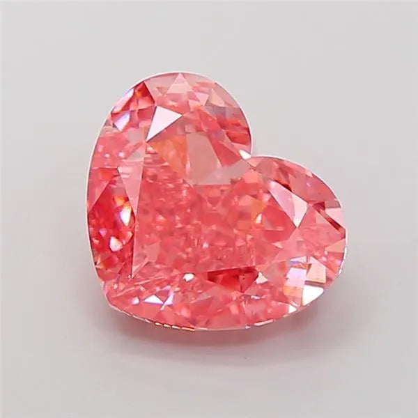 6.24ct Heart Lab Grown Diamond (Colour Fancy Vivid Pink, Clarity VS1, IGI Certified)