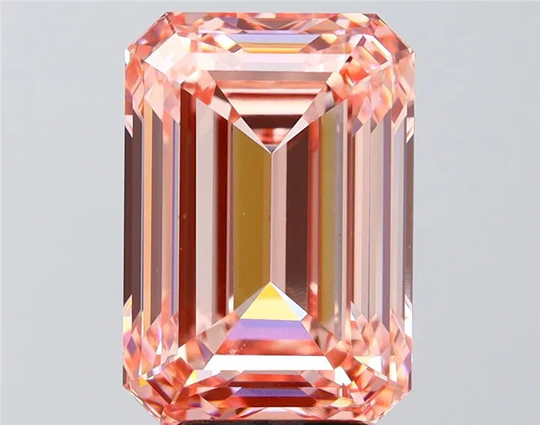 6.26ct Emerald Lab Grown Diamond (Colour Fancy Intense Pink, Clarity VVS2, IGI Certified)