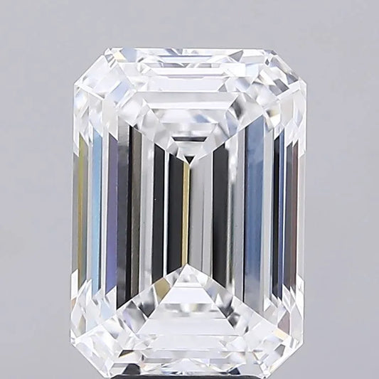 6.34ct Emerald Lab Grown Diamond (Colour D, Clarity VVS2, IGI Certified)